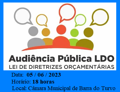 LDO / 2024 – AUDIÊNCIA PUBLICA