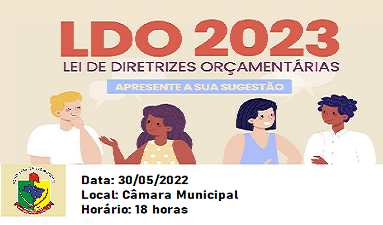 Convocação para Audiência Pública LDO 2023